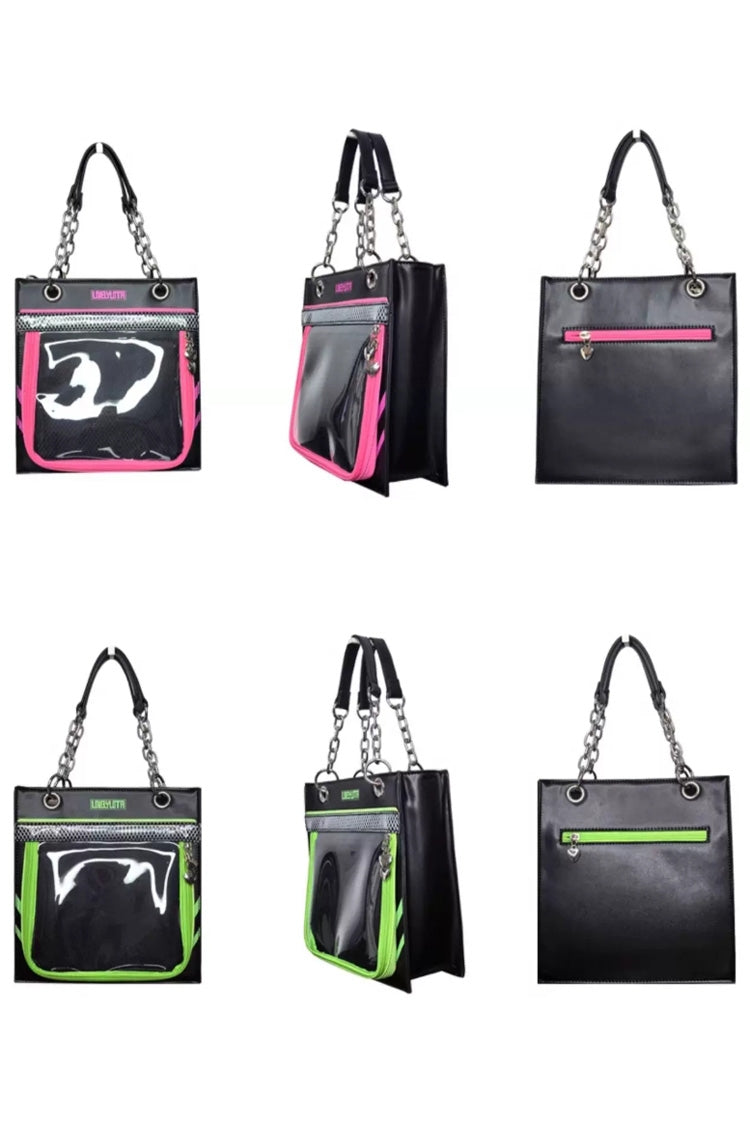Small‑Load Square Chain Sweet Lolita Top‑Handle Shoulder & Crossbody Ita Bag 4 Colors - Product - 8