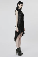 Sleeveless Slim Mesh Fishtail Women's Gothic Dress 2 Colors - Product - 2