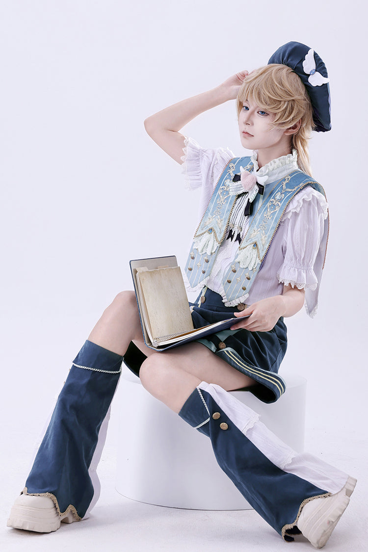 Blue [Messenger of Heaven] Ouji Prince Handsome Lolita Shorts - Product - 5