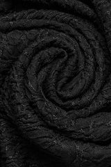 Black Print Slim Mesh Button Decoration Women's Gothic Leggings - Product - 7