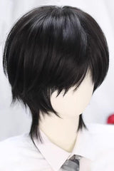 Japanese Style Cool Androgynous Short Lolita Wig 2 Colors - Natural-Black - 2