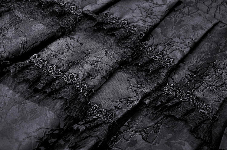 Elegant Black Lace Tiered Evening Dress - Perfect for Events - image 9