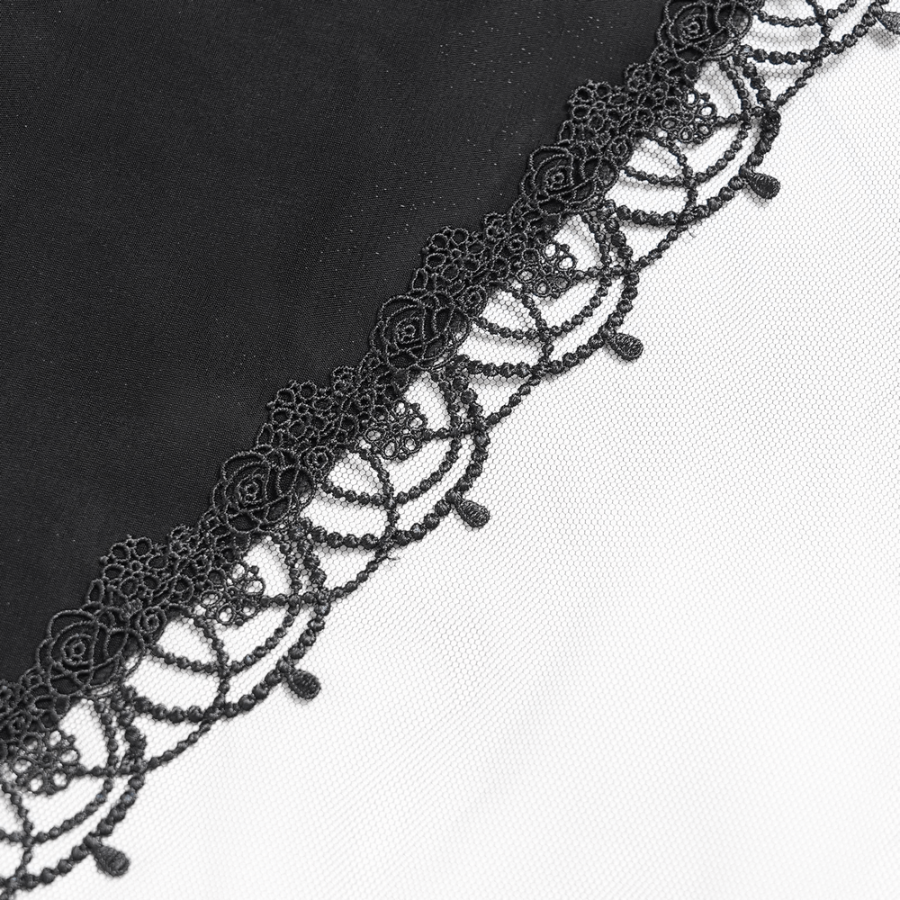 Elegant Corset Dress with Lace Layers and Beaded Trim - image 13