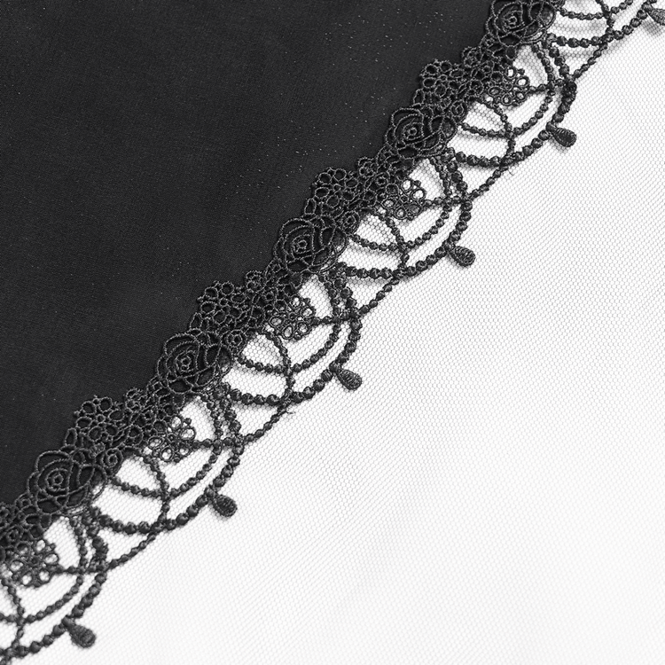 Elegant Corset Dress with Lace Layers and Beaded Trim - image 13