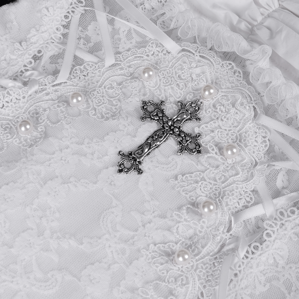Elegant Female White Halter Dress with Ruffle Details - image 9
