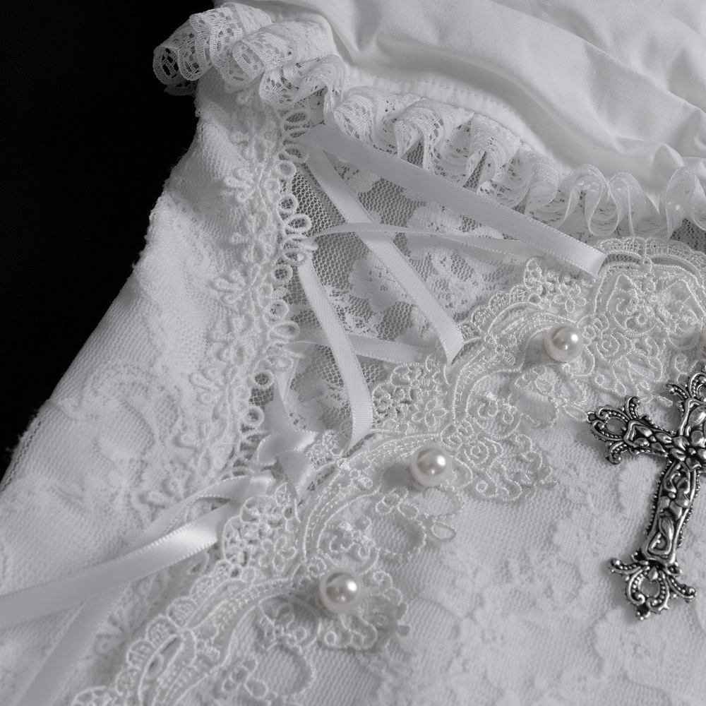 Elegant Female White Halter Dress with Ruffle Details - image 10