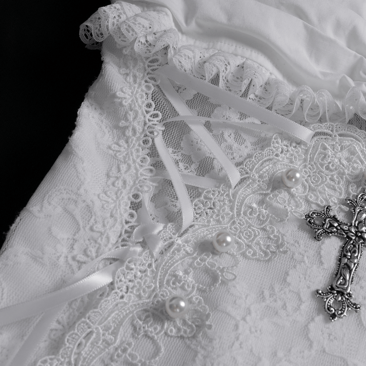 Elegant Female White Halter Dress with Ruffle Details - image 10