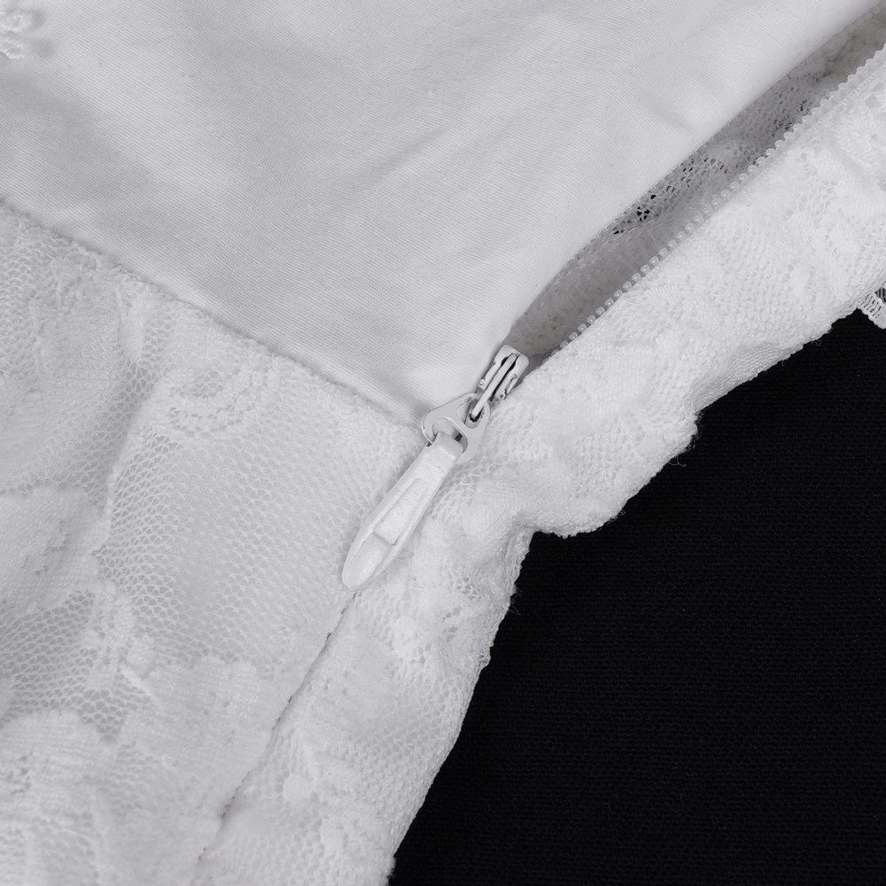 Elegant Female White Halter Dress with Ruffle Details - image 13
