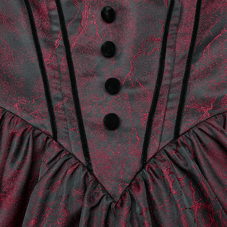 Elegant Gothic Ball Gown - Off-Shoulder Victorian Dress - image 8