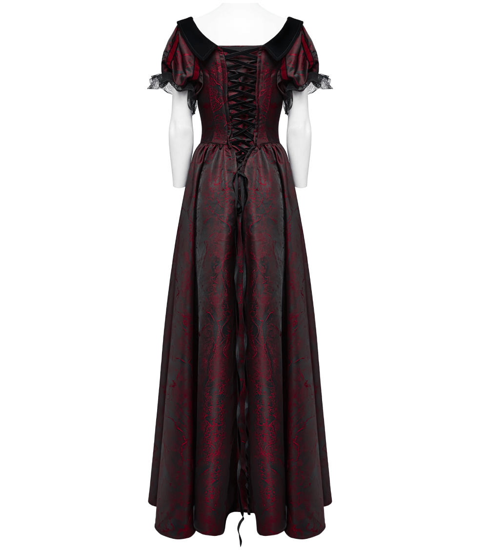 Elegant Gothic Ball Gown - Off-Shoulder Victorian Dress - image 6