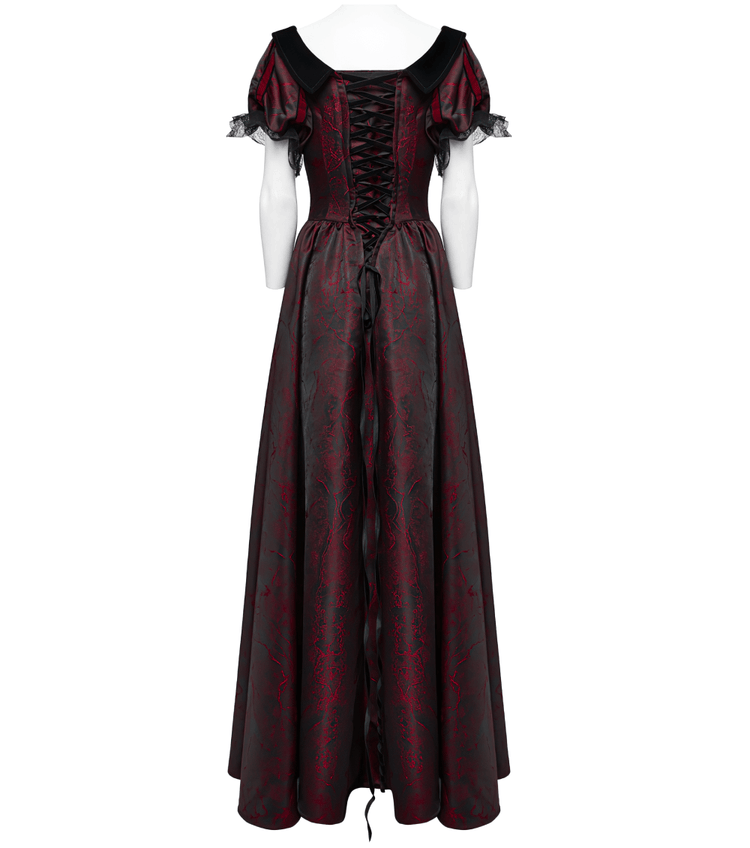 Elegant Gothic Ball Gown - Off-Shoulder Victorian Dress - image 6