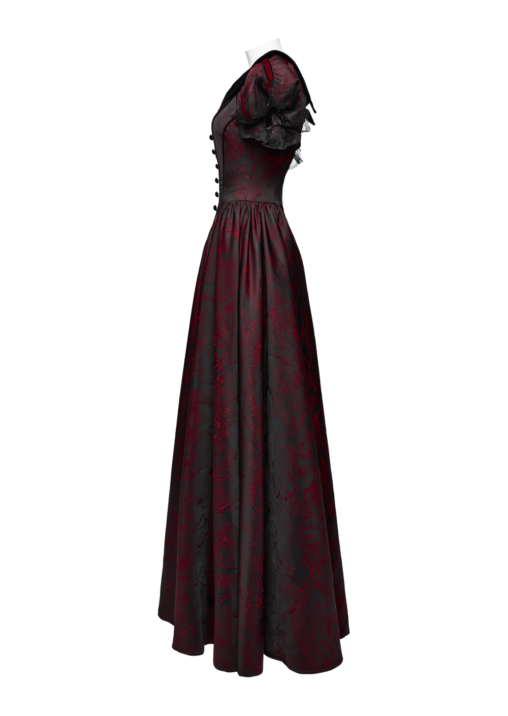Elegant Gothic Ball Gown - Off-Shoulder Victorian Dress - image 5