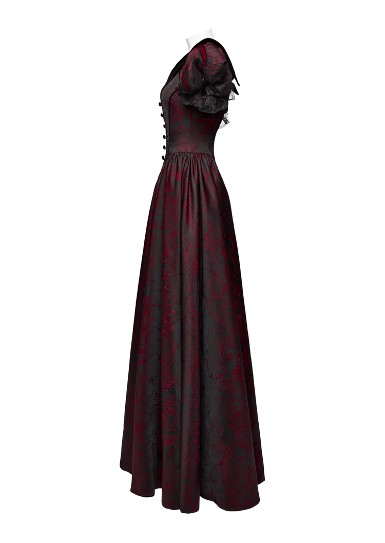 Elegant Gothic Ball Gown - Off-Shoulder Victorian Dress - image 5