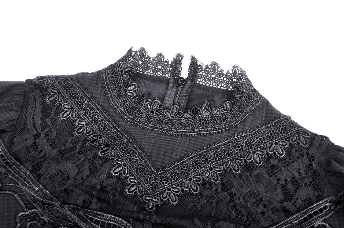 Elegant Gothic Lace Bustier Dress with Maxi Skirt - image 6