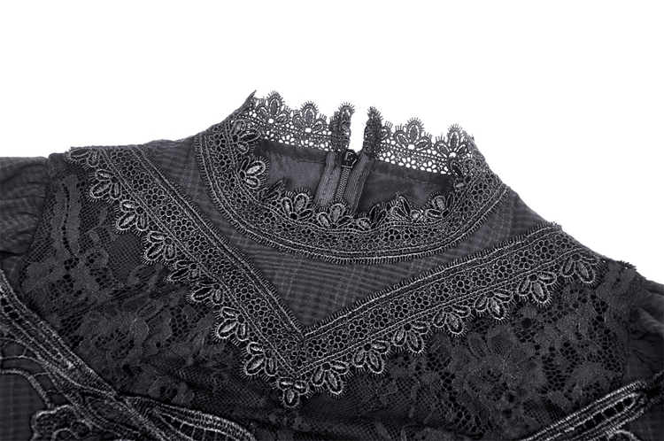 Elegant Gothic Lace Bustier Dress with Maxi Skirt - image 6