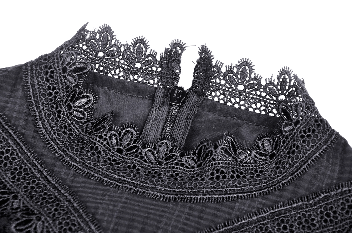 US SALE of Elegant Gothic Lace Bustier Dress with Maxi Skirt - image 7