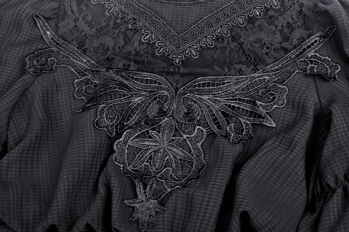 US SALE of Elegant Gothic Lace Bustier Dress with Maxi Skirt - image 8