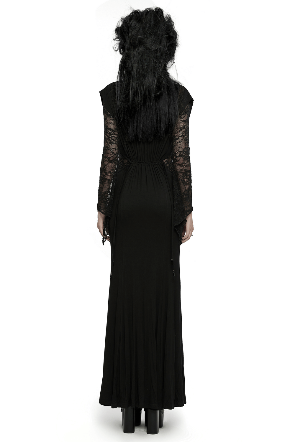 Elegant Gothic Lace Sleeved Maxi Dress for Women - image 2