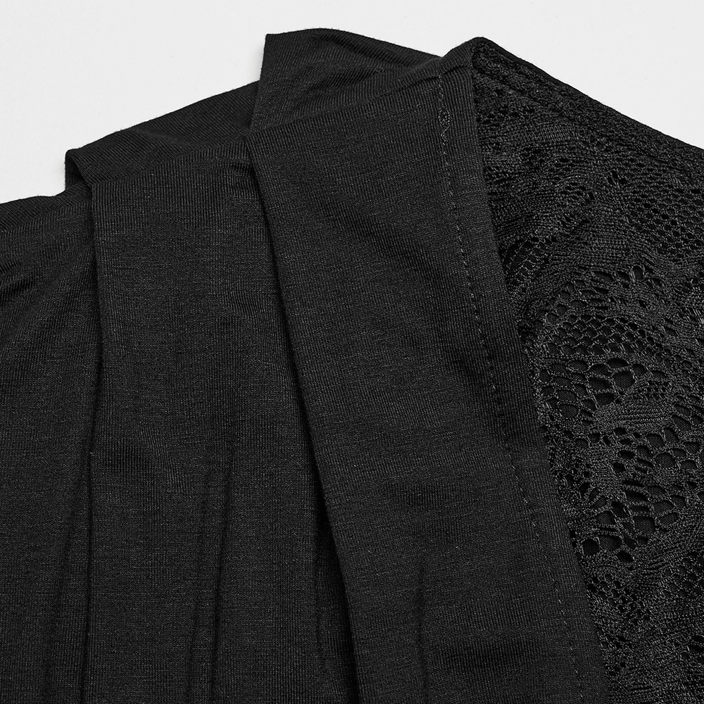 Elegant Gothic Lace Sleeved Maxi Dress for Women - image 7