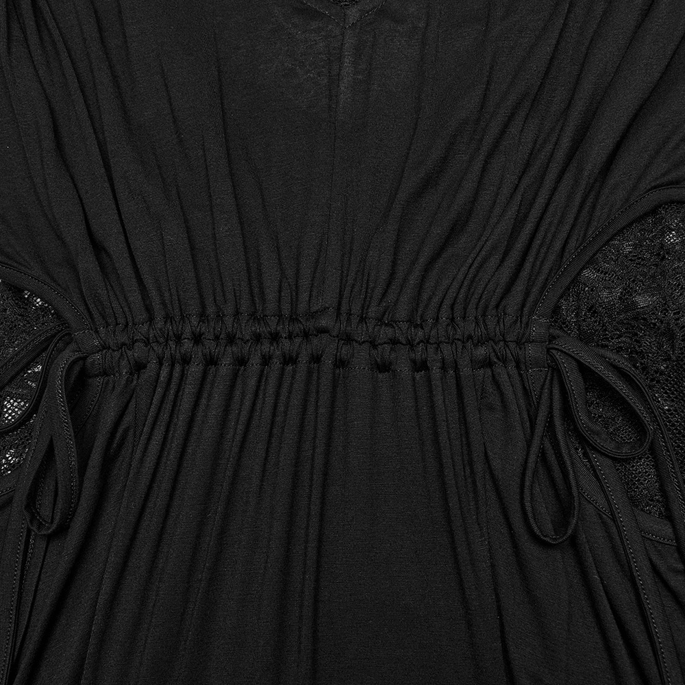 Elegant Gothic Lace Sleeved Maxi Dress for Women - image 8