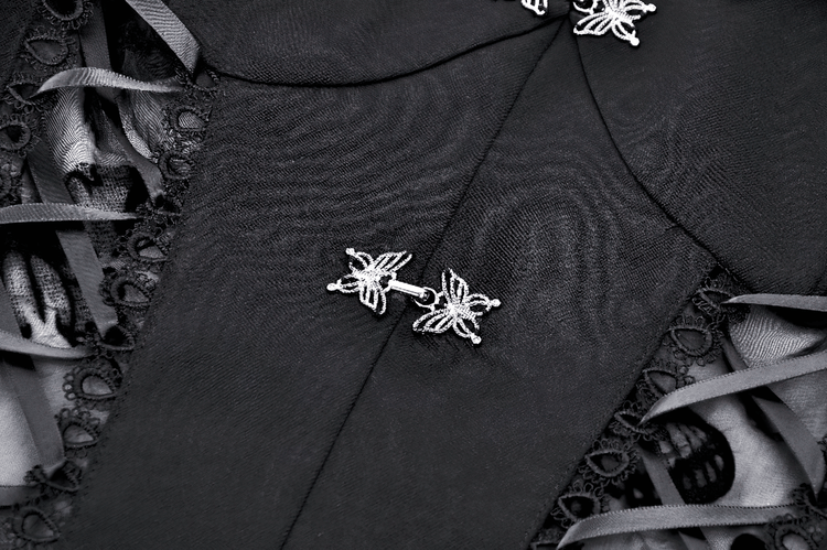 Elegant Gothic Mini Dress with Butterfly Accents - image 8