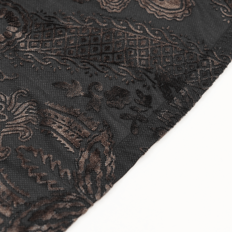 Elegant Long Gothic Lace Dress with Chain Detail - image 7