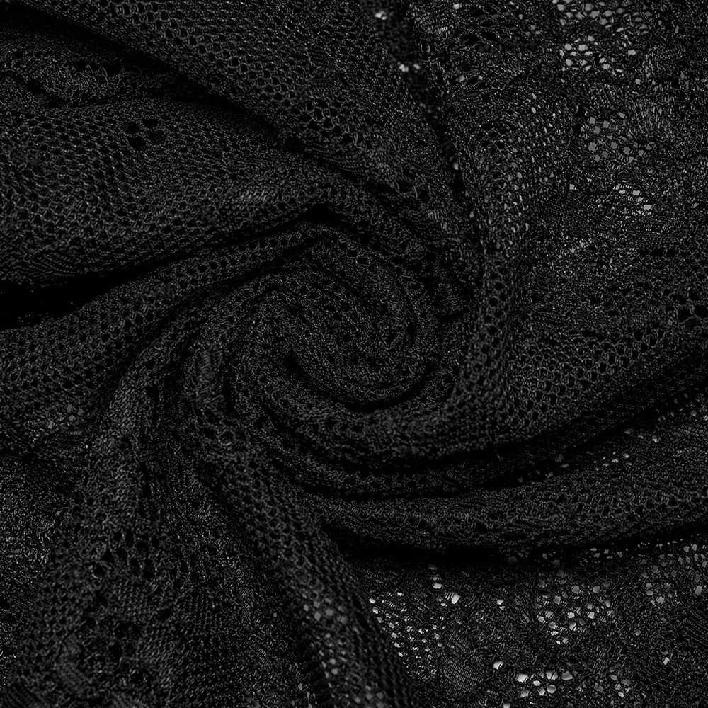 Elegant Long Sleeved Lace Slim Fit Black Formal Dress - image 10
