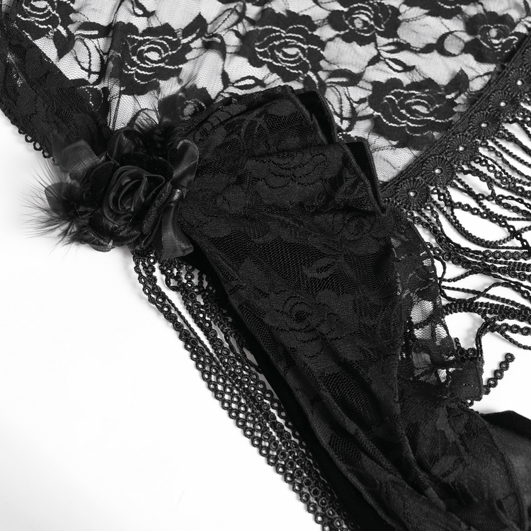 Elegant Maxi Dress with Lace Corset and Beaded Detail - image 17