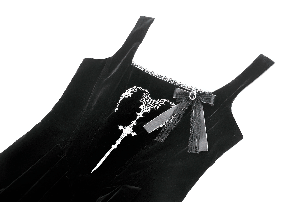 Enchanting Black Long Dress with Lace-Up Back - image 6