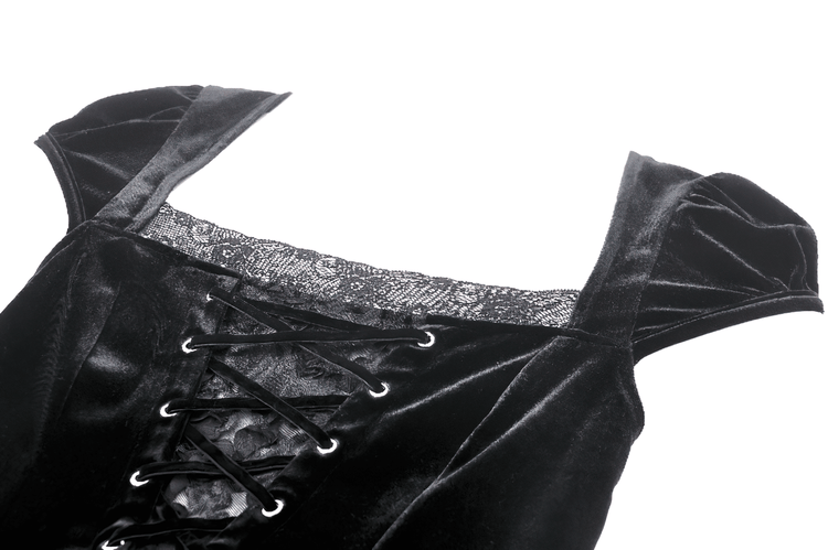Exquisite Swallowtail Dress with Lace and Shell-Sleeves - image 6