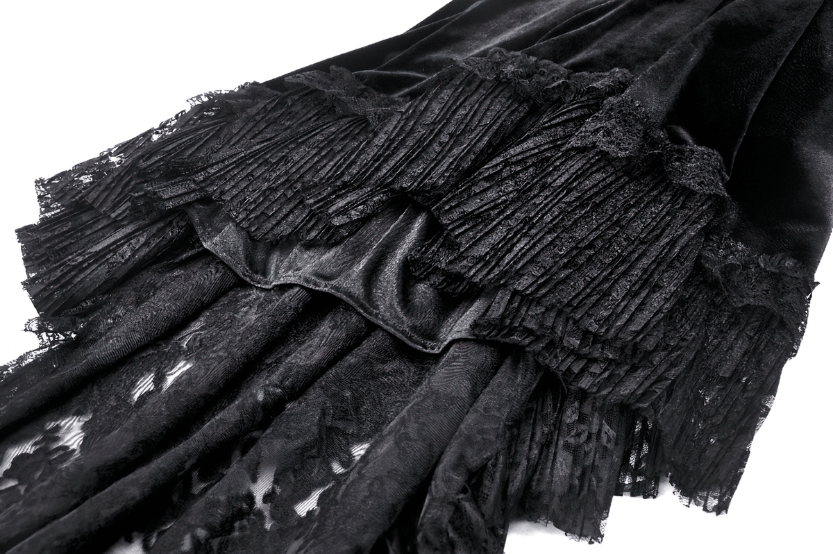 Exquisite Swallowtail Dress with Lace and Shell-Sleeves - image 12