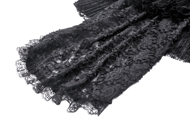 Exquisite Swallowtail Dress with Lace and Shell-Sleeves - image 11