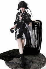 Black [The Strange End of the Immortal Sect] Sleeveless Chinese Style Ouji Lolita Set - Product - 10