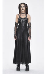 Black Buckle Strap Eyelets Womens Gothic Jsk Dress - Product - 2