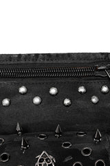 Black Adjustable Skull Rivets Men's Steampunk Waist Bag - Product - 8