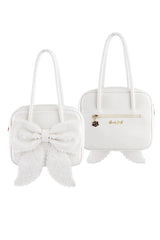 Sweet Bowknot Lace Zipper Japanese Lolita Handbag 3 Colors - Product - 9