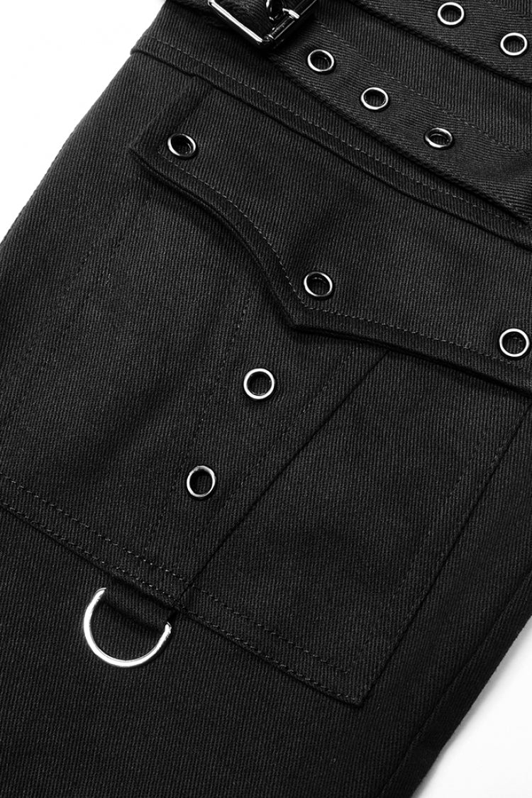Multi Pockets Buckles Detachable Men's Steampunk Pants 2 Colors - Product - 14