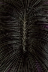 Y2K Black Base Purple Face Framing Highlights Straight Bob Sweet Lolita Wig with Blunt Bangs - Product - 4