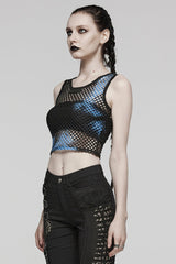 Sleeveless Hollow Tie-dyed Womens Steampunk Vest 3 Colors - Product - 10