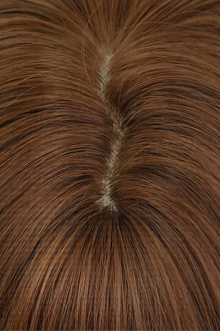 Milk Coffee Full Air Bangs Multi-Layered Sweet Lolita Collarbone Length Wig - Product - 4