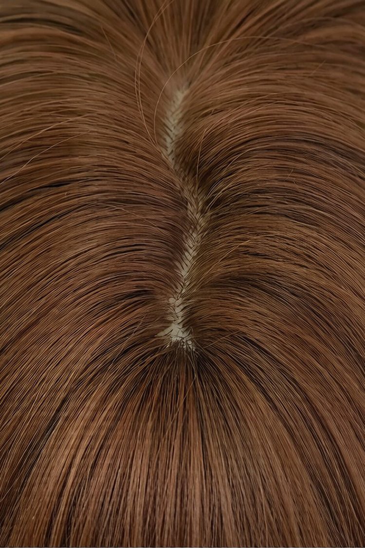 Milk Coffee Full Air Bangs Multi-Layered Sweet Lolita Collarbone Length Wig - Product - 4