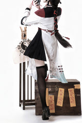 Multi-Color [Walking With The Demon] Print Asymmetric Gothic Chinese Style Ouji Lolita Skirt - Product - 18