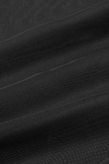 Fake Two Pieces PU Leather Stitching Sheer Women's Steampunk Skirt 2 Colors - Product - 14