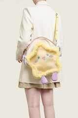 Yellow Plush Headphone Star Embroidered Cartoon Sweet Lolita Itabag - Product - 5