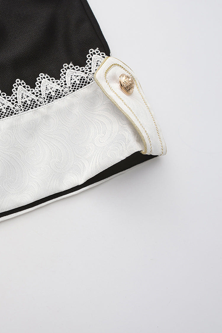 Black [The Secret of Fatima] Lace Ouji Vintage Prince Lolita Shorts - Product - 5