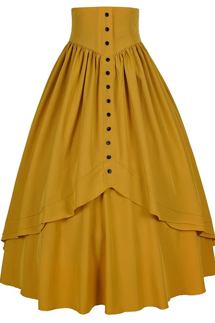 Gothic Elegant Ruffle Lolita Victorian Skirt 8 Colors - Product - 5