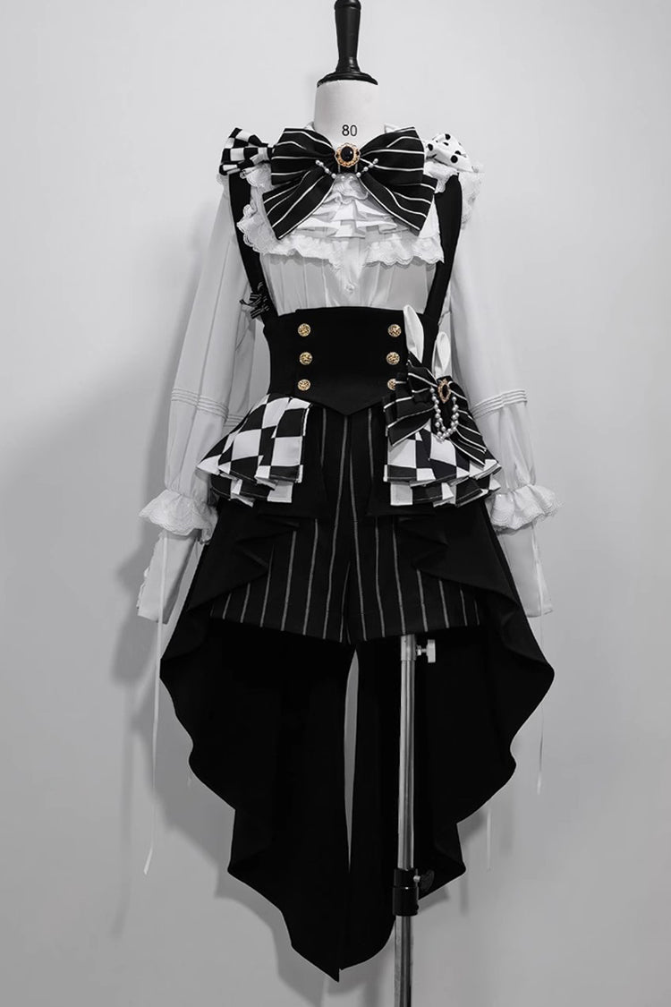 White Pure Color Rabbit Theater Ouji Lolita Blouse - Product - 4