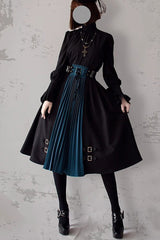 Black/Blue Dawn Keeper Lolita Skirt - Product - 2