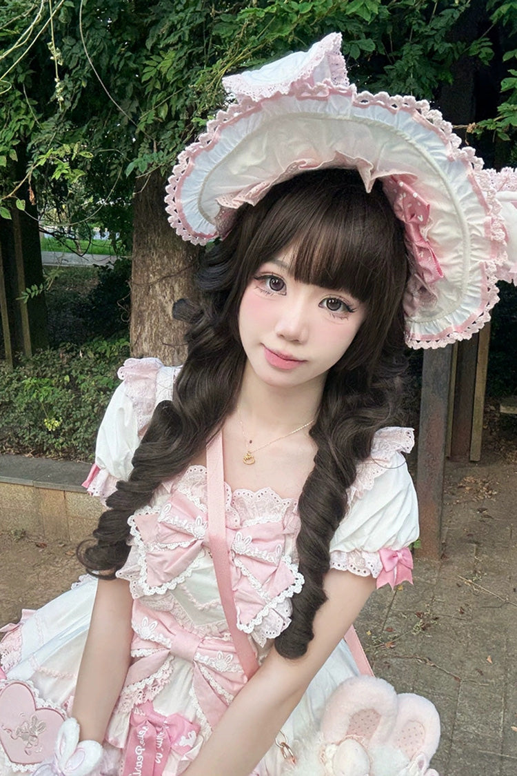Brown Sweet Japanese Roman Curls Lolita Long Wig - Product - 2