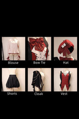Multi-Color [Natural Philosophy] Long Sleeves Ruffle Bowknot College Style Prince Gorgeous Ouji Lolita Set - Product - 2